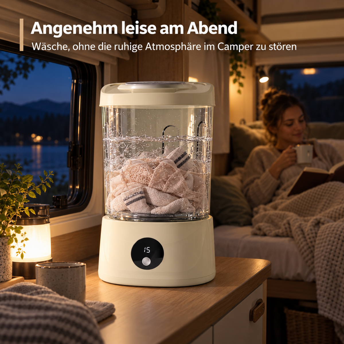 LEVAYO Mini-Waschmaschine
